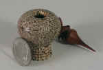 Magic Medicine Nut Hollowform Padauk Finial 2.jpg (24684 bytes)