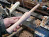 Wooden Skew Final Turning.JPG (55334 bytes)