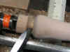 Wooden Skew Parting Off.JPG (37550 bytes)