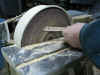 Wooden Skew Steel Shaping Disk Sander.JPG (45355 bytes)