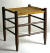 Woven seat stool